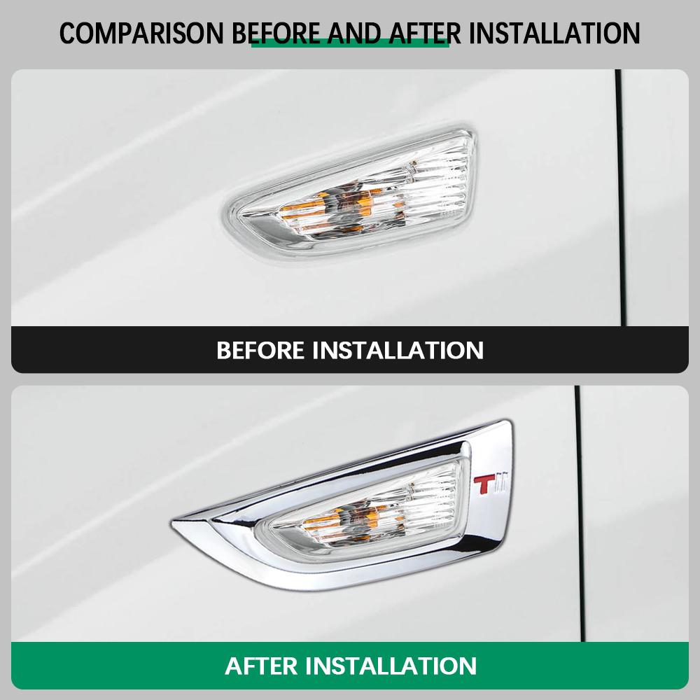 2 шт. Хромированные накладки на боковые указатели поворота из АБС-пластика для Opel Astra J для Opel Crossland X для Opel Insignia B Acc