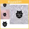 Unique Creative Black Cat Cartoon Enamel Pin Badge For Stylish Clothing Accessories