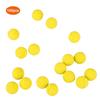 100PCS  Pack Universal EVA Soft Round Refilled Bullets Ball for Rival Toy Gun  (Yellow)