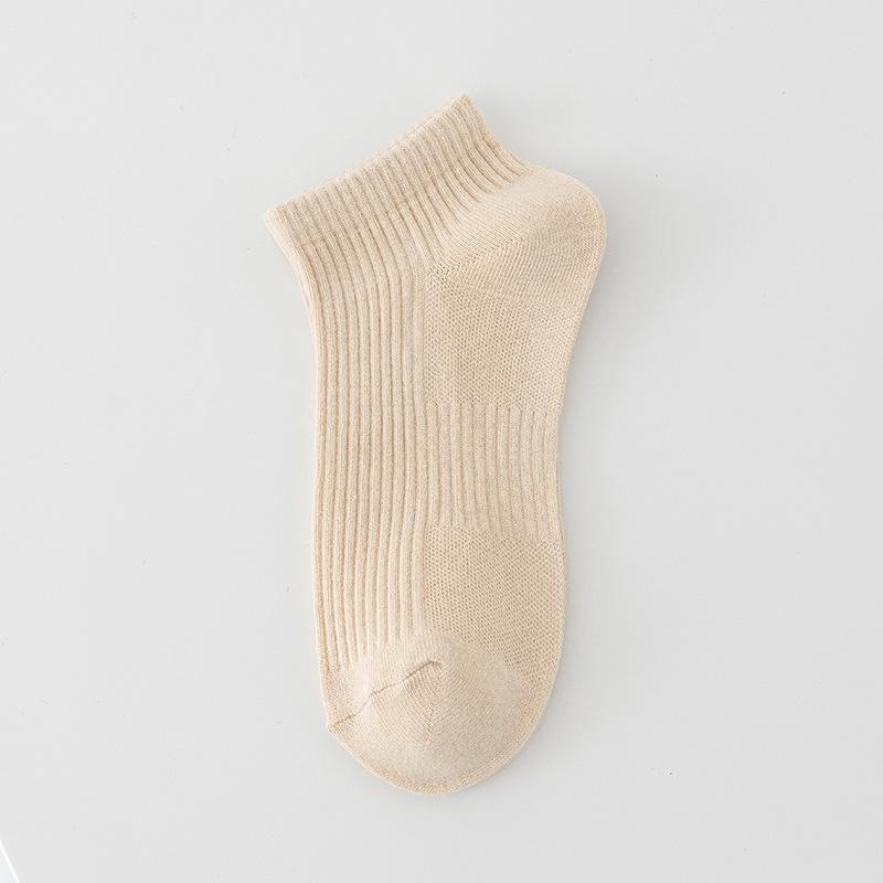 Мужские короткие носки, Весенне-летние короткие хлопковые носки, Модные мужские спортивные носки-лодочки с низким вырезом, Мужские дышащие, влагоотводящие, с низким верхом