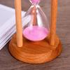 Stable Connection Round Hourglass Timers No Deformation Timer Wooden Hourglass  Children Toy