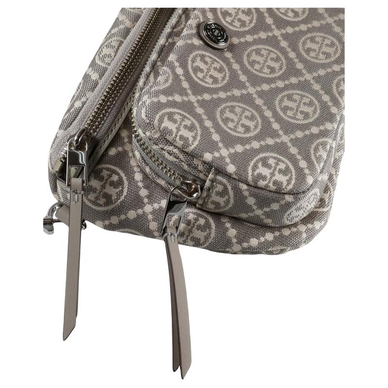 TORY BURCH T Monogram Logo Cotton Crossbody Bag Belt Bag Mini Women's Gray 174945-021
