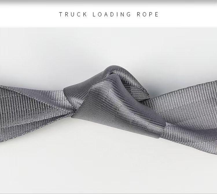 High-Strength Gray Polyester Car Hoisting Sling with Stacking Door