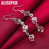 925 Sterling Silver Baishige AAA Zircon Drop Earrings Jewelry