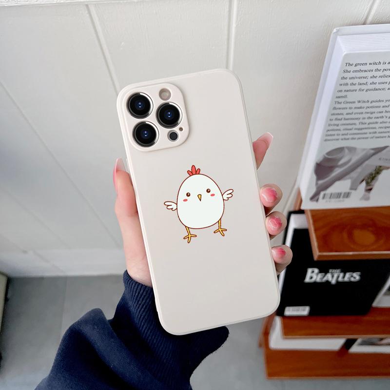 Kawaii Cute Flower оригинальный квадратный жидкий силиконовый чехол для телефона iPhone 14 11 12 13 Pro Max Mini X XS XR 7 8 Plus SE2 DIY чехол