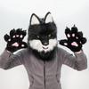 Cartoon Cosplay Costume Gloves Wolf Puppy Animal Claw Mittens Cute Plush Cat Paw Gloves  Party