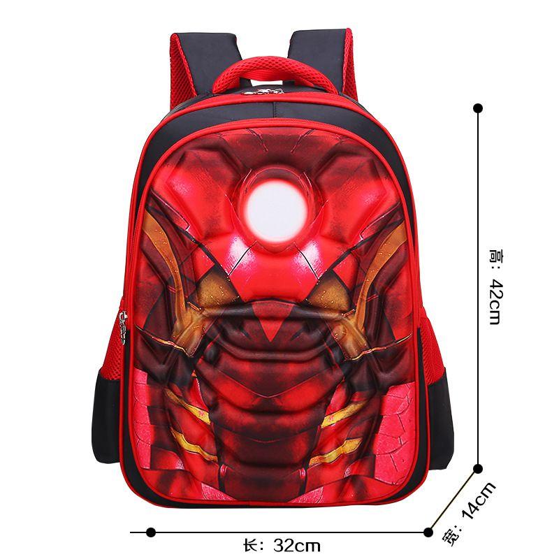 3d Spiderman Batman Captain America Childrens School Bag Backpack For Boys Kids