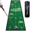 BACK2BASICSGOLF Паттинг Практика паттинга Вспомогательное средство для практики паттинга от чемпиона British Open Дистанция Воздействие 3м Коврик с руководством, Коврик, [Под наблюдением тренера,