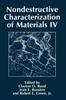 Книга Nondestructive Characterization of Materials IV