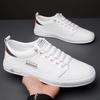 2024 Autumn New Soft-soled Little White Shoes Casual Men's Shoes Trendy Fashion Lace-up Men's Casual Board Shoes