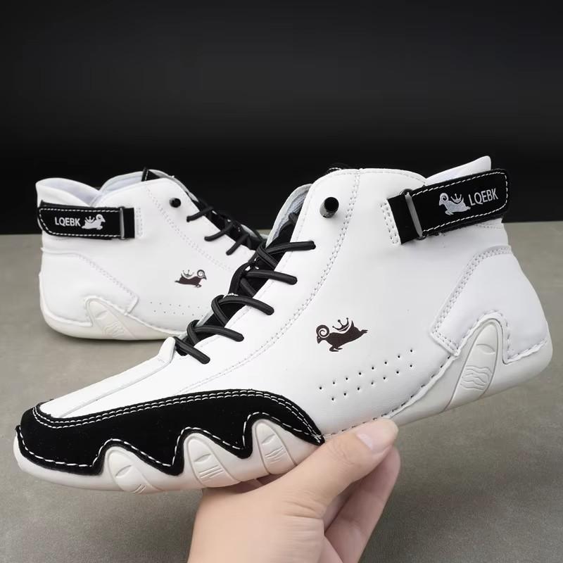 Мужские лоферы с высоким подъемом, удобные, мягкие, водонепроницаемые туфли на плоской подошве, для прогулок по газону, тенниса, роскошный бренд, модные ботинки с круглым носком