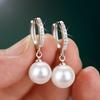 Pearl Earrings Genuine Natural Freshwater Pearl 925 Sterling Silver Earrings Pearl Jewelry for Wemon Wedding Gift