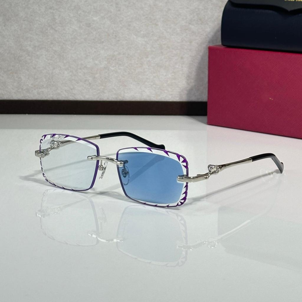 CT02507J Безрамные солнцезащитные очки с леопардовым принтом для унисекс - Модные, Универсальные, Фотохромные для вечеринок и отпусков