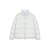 Adidas Originals Solid Color Quilted Stand Collar Down Jacket Men Outerwear White HL6786