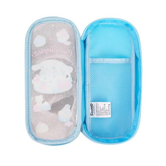 Cinnamoroll Glossy Pencil Case Sanrio Transparent Pouch, Blue, 1 Piece, a Popular Character In Korea