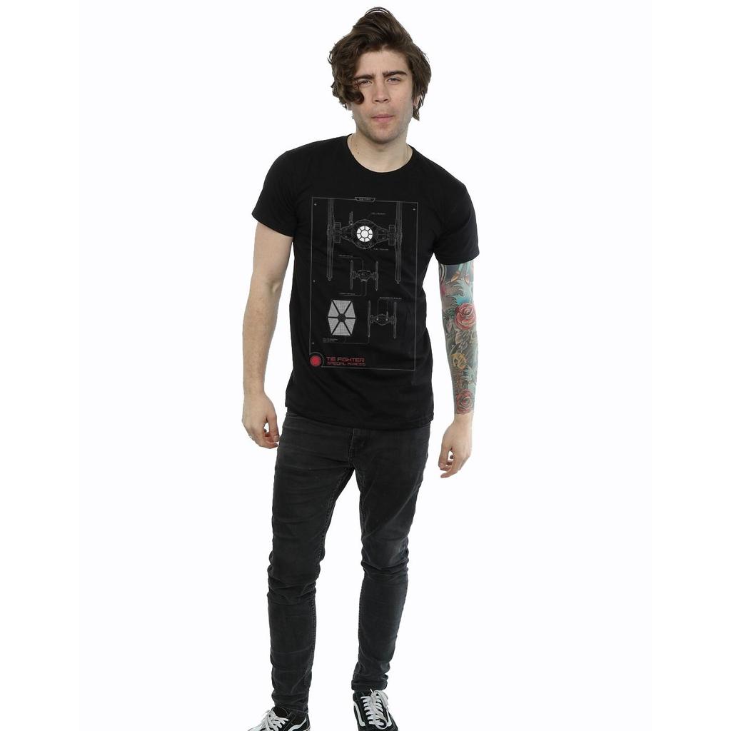 Star Wars Mens Force Awakens TIE Fighter T-Shirt