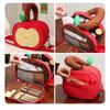 Handle Fruit Plaid Makeup Bag Storage Travel Cosmetic Container  Data Cable Storage