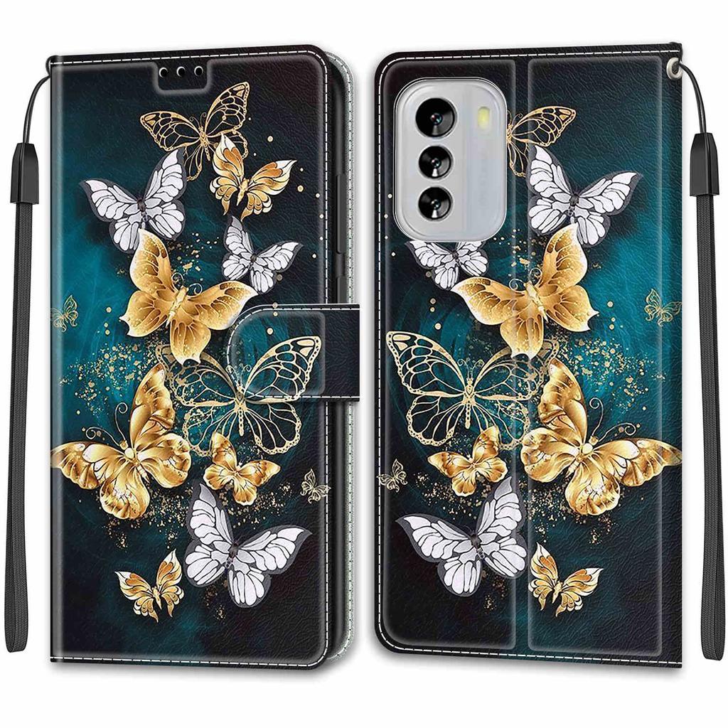 Роскошный окрашенный кожаный чехол для Nokia G60/G21/G11/G20/G10/C12/C22/C32/G42 Защитный чехол-книжка для Nokia 6.3/Nokia C01 Plus/Nokia G310