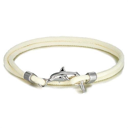 Миланская веревка Цветной браслет с несколькими кругами Регулируемый для мальчиков и девочек Маленький свежий браслет-шнурок с дельфином