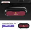 For Porsche Car Glasses Clip Multifunction Velcro Leather Sun Visor Clip Panamera 911 Carrera-GT 918-Spyder 997 991 968 Cayman