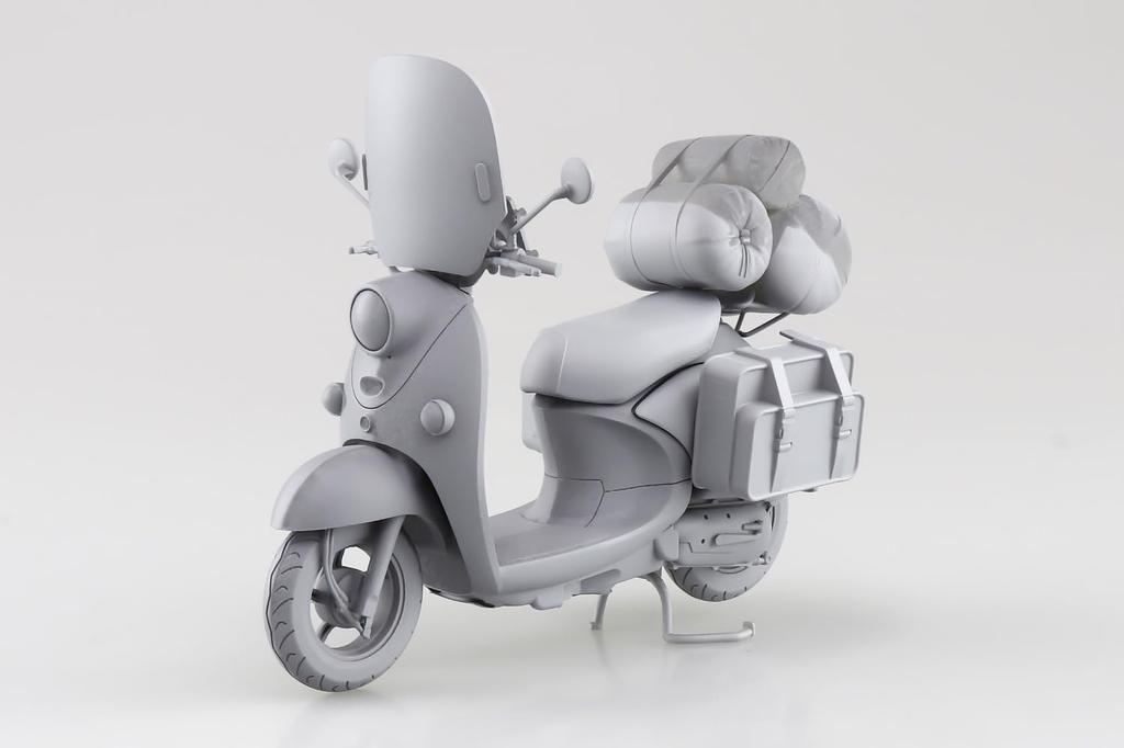 Aoshima Bunka Kyozai Camp Season 3 The Bike Series Shima Scooter Scale Plastic Model Laid-Back No. YU-01 Rin's 1/12 Pre-Colored (Motorcycle)
