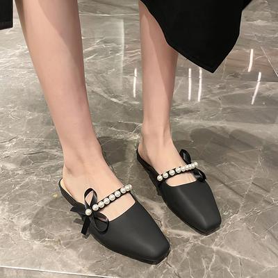 Мода 2025 Новые летние жемчужные элегантные повседневные сандалии и шлепанцы Модная удобная обувь