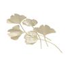 Metal Wall Decor Iron Simulated 3D Ginkgo Leaves Hanging Wall Sculpture for Living Room Office