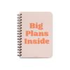 Большие планы внутри блокнота Indefinite Planner