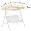 New Outdoor Swing Canopy Chair Top Cover Canopy UV Sun Water Proof for Patio Yard Seat Hammock Canopy Dustproof Cover