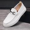 Casual Leather Shoes Men's One-pedal Foot Cover Men's Trend Thick-soled Heightening Soft-soled Dad Men's Shoes Are Comfortable and Versatile