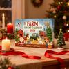 Christmas Advent Calendar Farm Themed Design 24-Day Countdown Decoration Kid Surprise Advent Calendar Holiday Decor