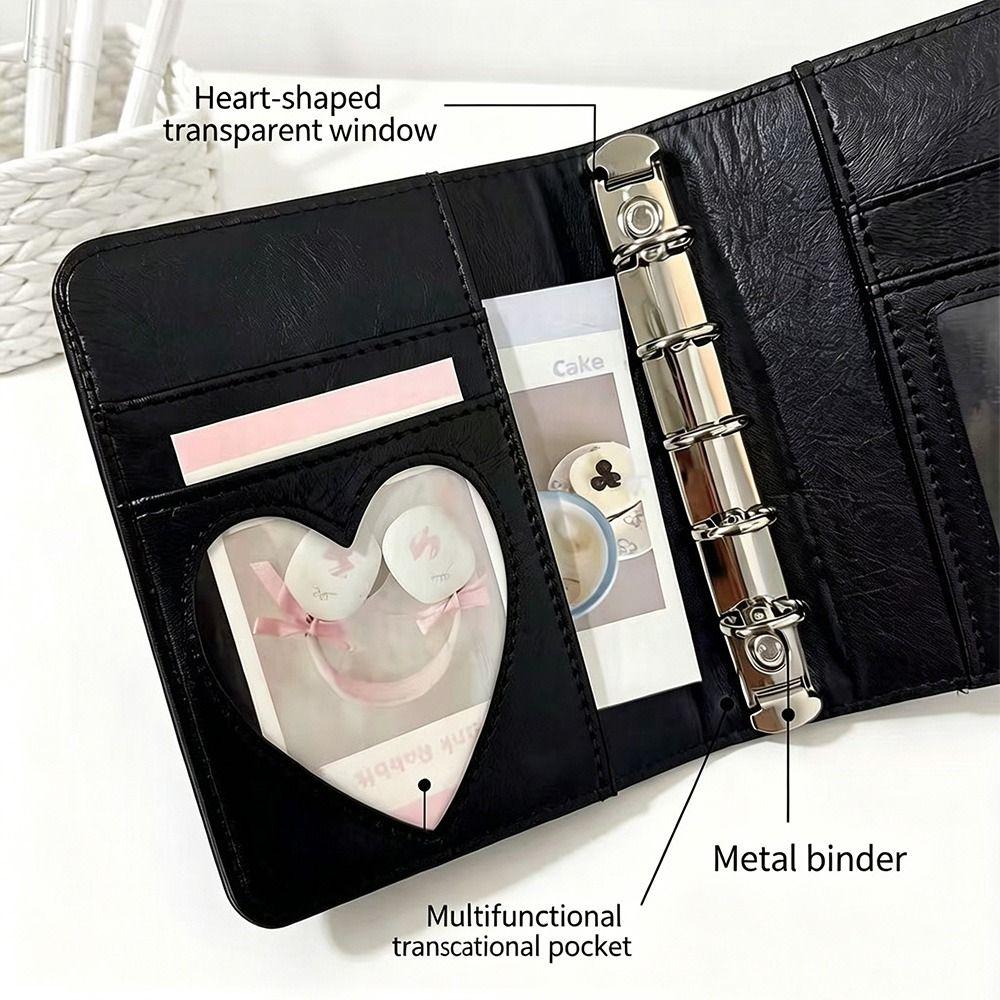 5-Ring Loose-Leaf Binder Notebook with Photo Window Pocket Journal M5 Notebook  School Office