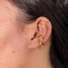 Новые Модные Серьги PVD Покрытие 18K Золотом Цепочка Кисточка Huggie Серьги Серьги из Нержавеющей Стали