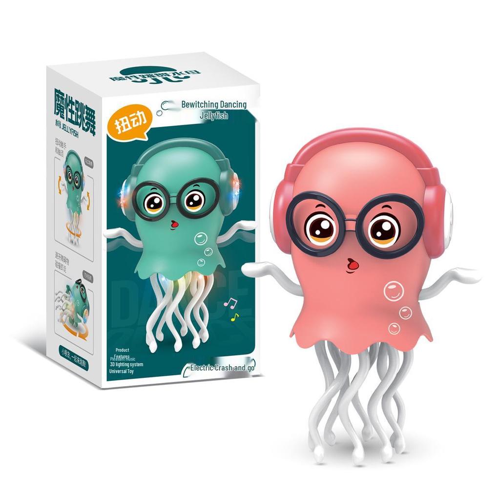 Jellyfish Light-Up Dancing Octopus: Musical, Glasses-Wearing, Electric Induction Toy