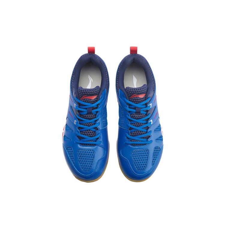 Li Ning Swirl V2 Амортизация Легкие Нескользящие Низкие Бадминтонные Кроссовки Унисекс Синие AYTP029-1