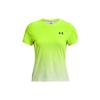 UA Rush Gradient Crew Neck T-Shirt Women Tops Surge-Green 1378405-369