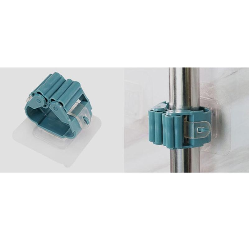 Настенный зажим для швабры, держатель для швабры, вешалка для щеток, стеллаж для домашнего хранения, крючки для ванной комнаты