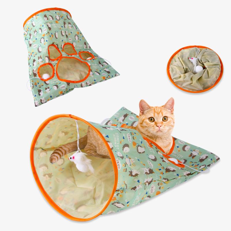 Three-layer Sound Paper Cat Tunnel Interesting Breathable Cat-claw-shaped Hole Tear-resistance
