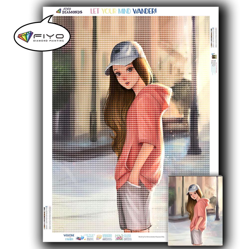 Diamond Painting Full Drill Square Anime Girl Diamond Embroidery Cross Stitch Portrait Mosaic Kitchen Needlework Home Decor