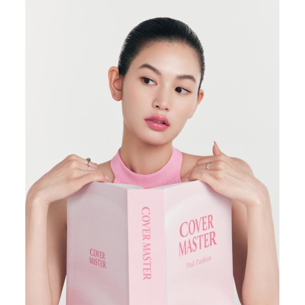 Hince Cover Master Pink Cushion Set  1 Main Item+2 Refills   + Mini Cushion   Beach Bag Included 