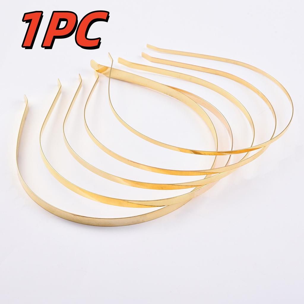 1 шт. Металлические ободки для волос DIY, Пустые гладкие обручи для волос, Повязка на голову, Однотонные тонкие оптовые ободки для мужчин и женщин, Аксессуары для волос ручной работы