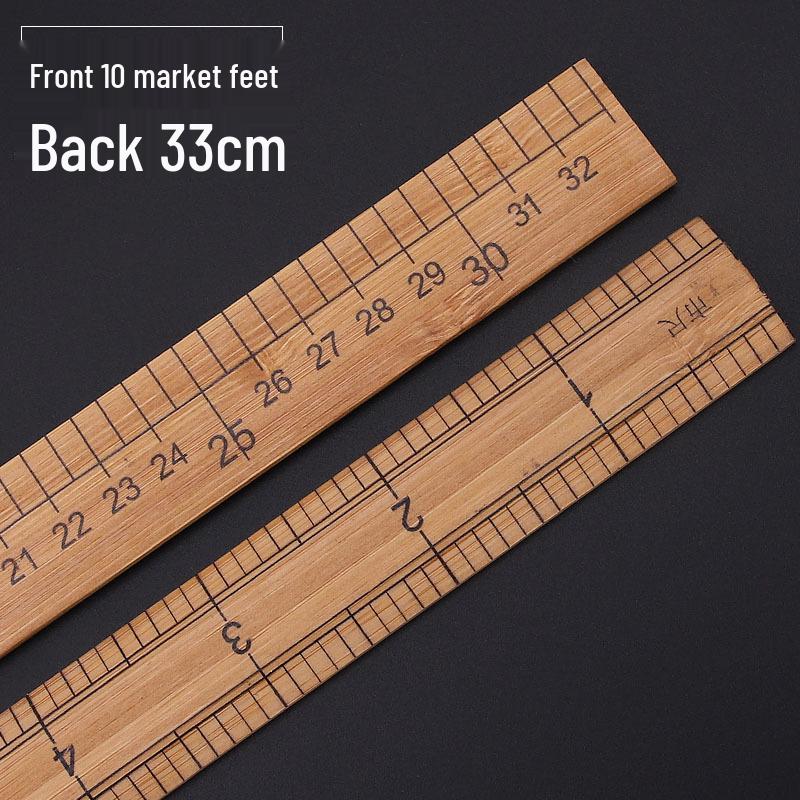 Бамбуковая линейка 30 см для шитья и пошива одежды