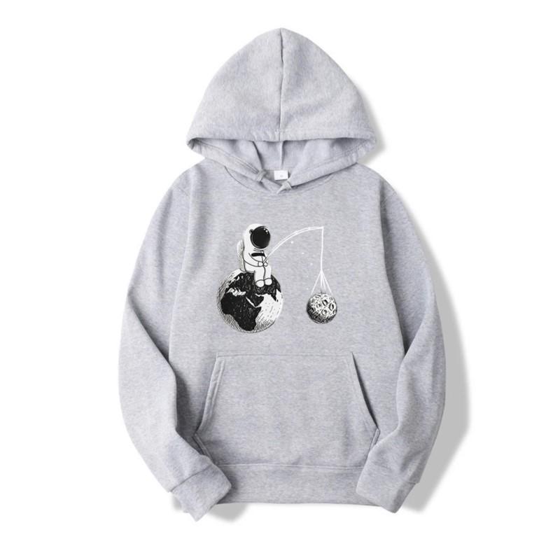 Новые женские толстовки унисекс с принтом астронавта из мультфильма, повседневные топы с круглым вырезом, свободные футболки с короткими рукавами в стиле Харадзюку