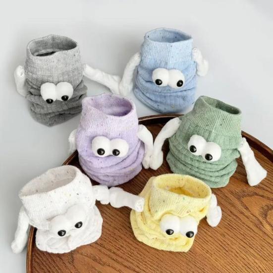 1 пара рождественских носков для пары с магнитными руками, мультяшный дизайн оленя и снеговика, длинные носки, мягкие, дышащие, рождественские носки