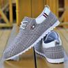 Men's Casual Sweat-Absorbant Breathable Loafers Plaid Slip-on Shoes Driving Flat Shoes