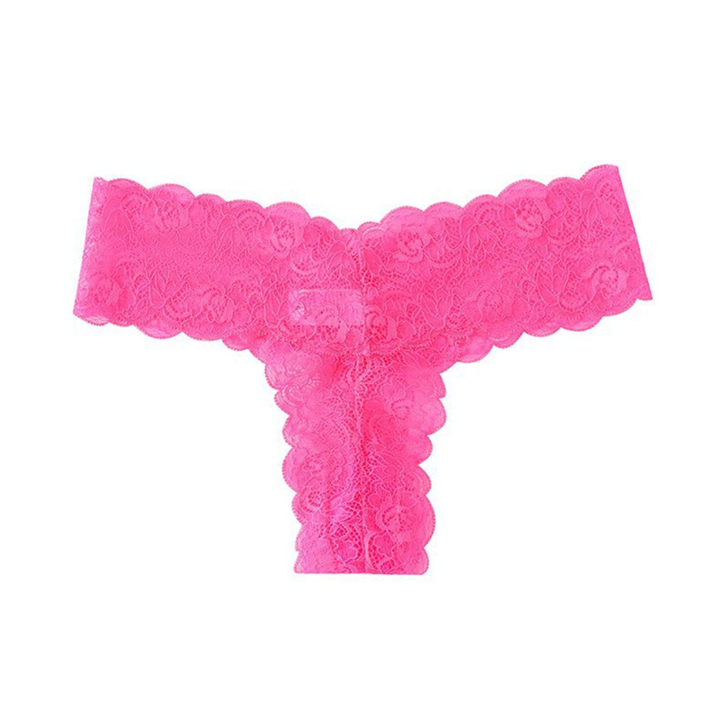 Ladies' Lace Thong Hollow Out Breathable Comfortable Seamless Underwear