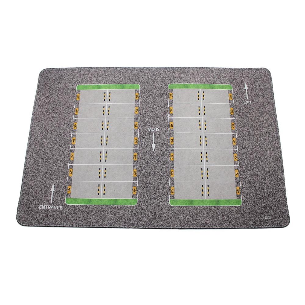 1:Масштаб 64 Парковка Дорога Гараж Футбольное поле Игровой коврик Коврик для мыши Для литой модели автомобиля Куклы Отображение сцены