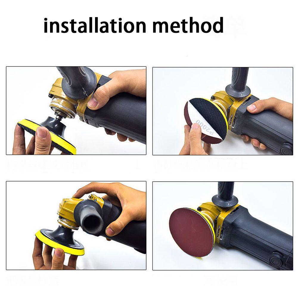 Perforated Replacement Sanding Discs Polished Red Sandpaper Self Adhesive Oxide Dry Sandpaper