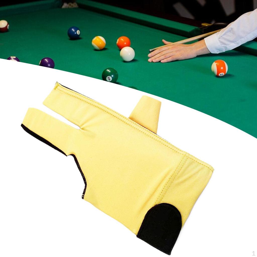 3 пальца бильярдные перчатки эластичный противоскользящий кий для снукера для практики игры