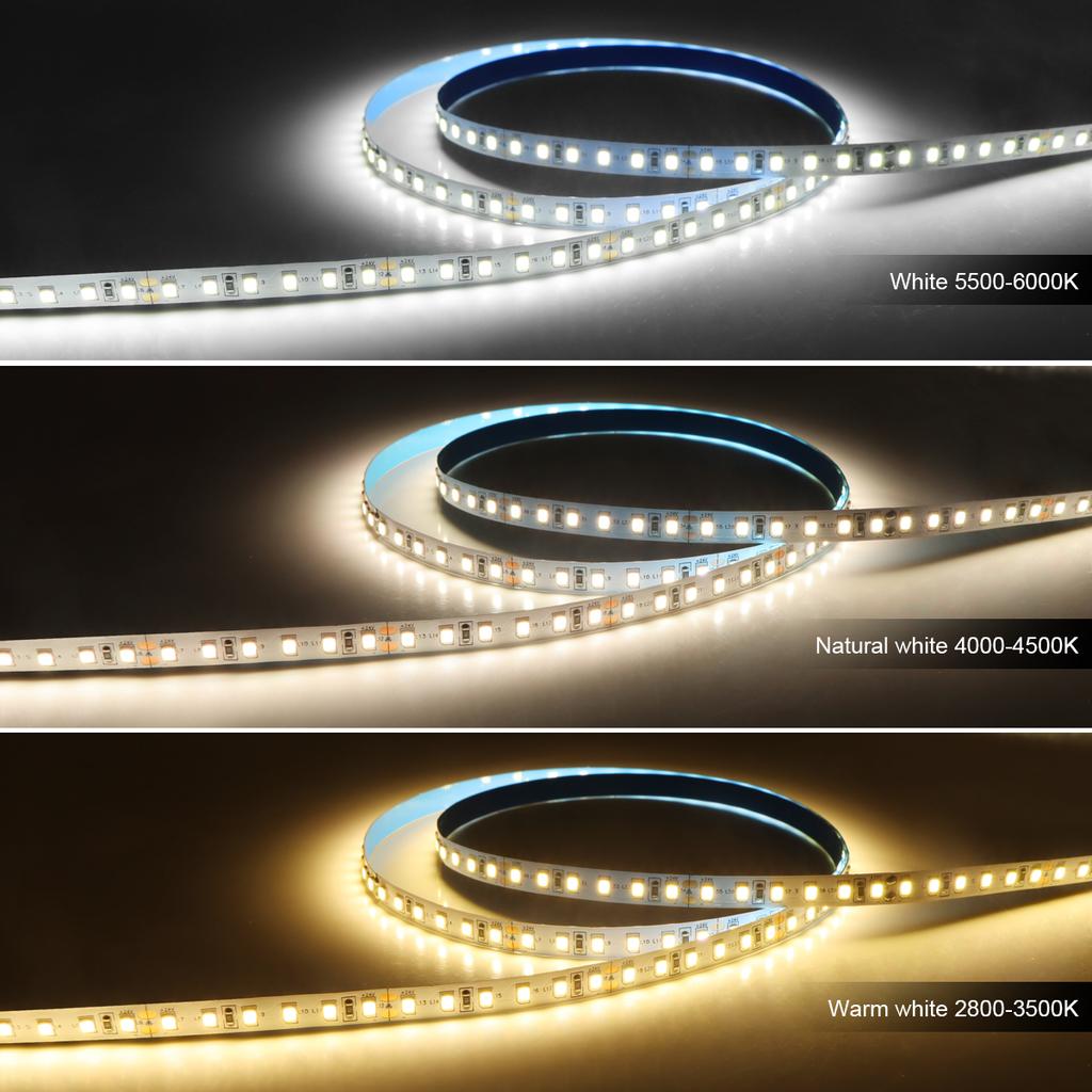 Высококачественная двухслойная медная печатная плата светодиодная лента 12 В 24 В 120 светодиодов/м высокая яркость 2835 диодная лампа лента для декора комнаты